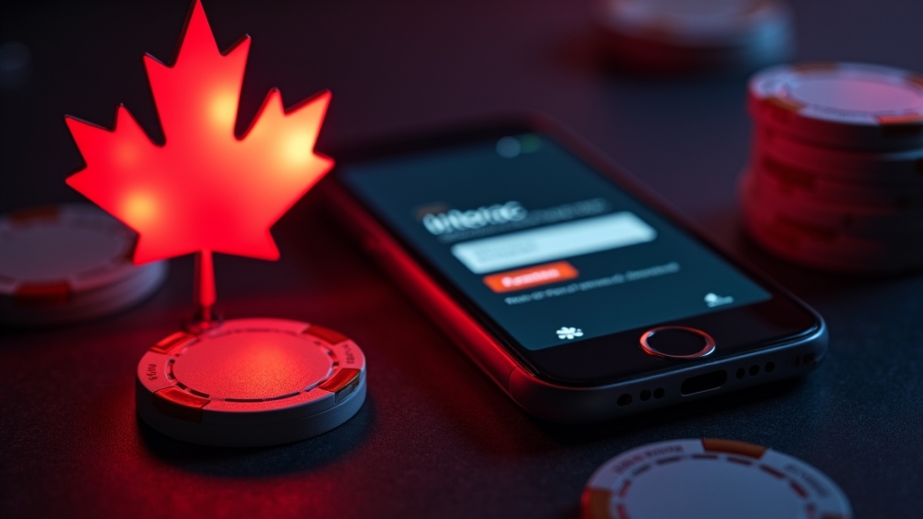 Canadian player using Interac on a casino cashier screen